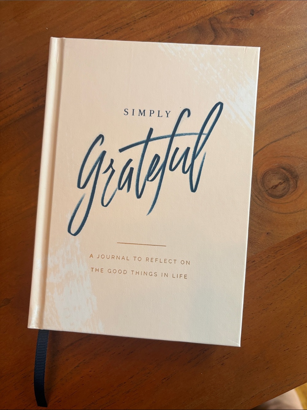 NWT Guided Journal – Blush Pink Hardcover with Navy Ribbon